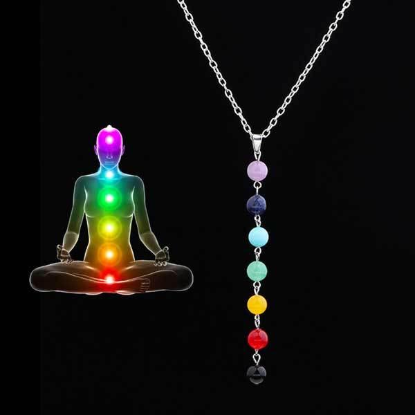 7 Chakra Healing Crystal Necklace - Necklace - Inner Wisdom Store