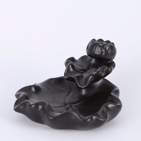 Ceramic Lotus Backflow Incense Burner - Incense Burner - Inner Wisdom Store
