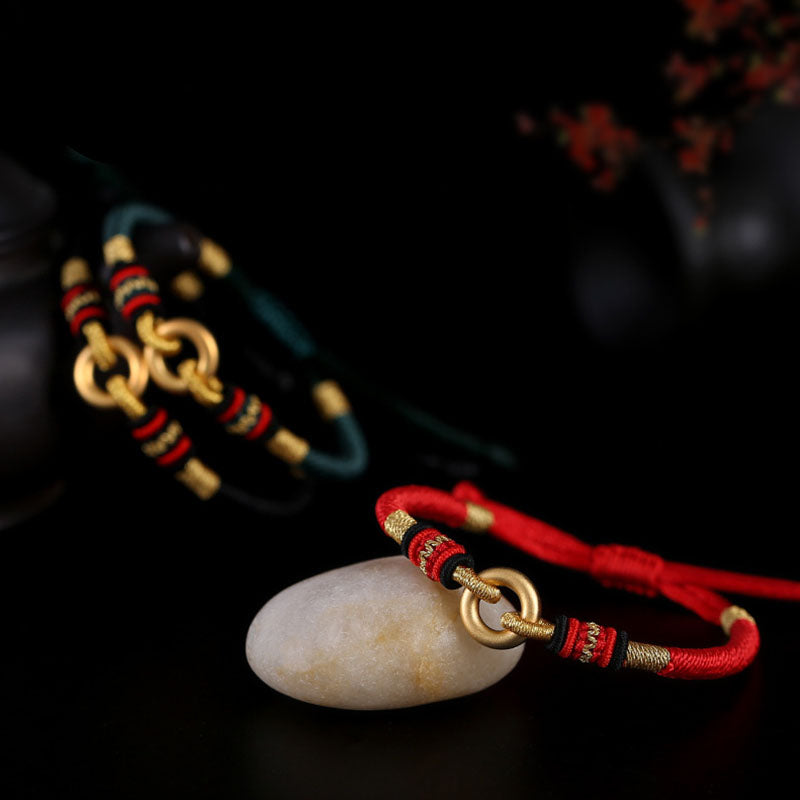 Tibetan Friendship Bracelet with Dragon Knots - Bracelet - Inner Wisdom Store