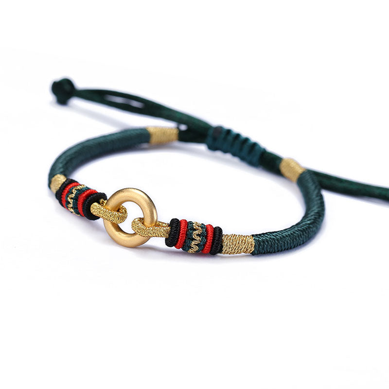 Tibetan Friendship Bracelet with Dragon Knots - Bracelet - Inner Wisdom Store