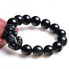 Black Obsidian Pixiu Bracelet - Bracelet - Inner Wisdom Store