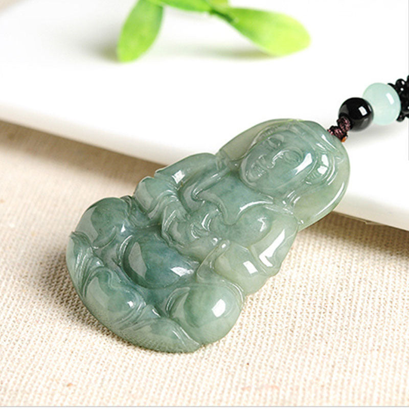 Healing Buddha Jade Necklace - Necklace - Inner Wisdom Store