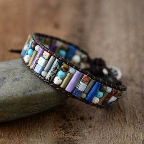 Multicolor Agate Stone Positivity Bracelet - Bracelet - Inner Wisdom Store