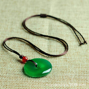 Natural Green Jade Harmony Necklace - Necklace - Inner Wisdom Store