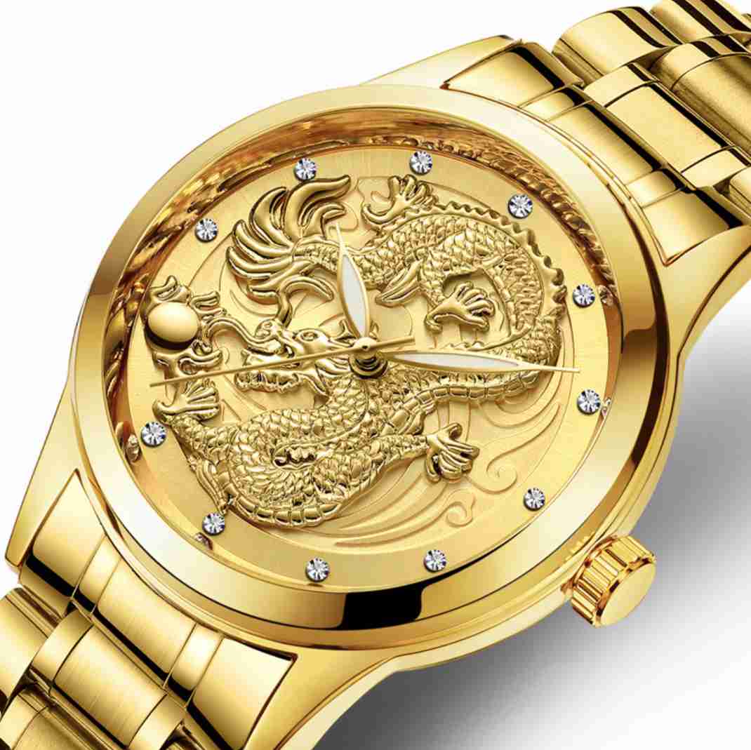 Golden Dragon Watch - Watch - Inner Wisdom Store