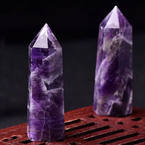 Quartz Crystal Amethyst Meditation Wand - Stones & Crystals - Inner Wisdom Store