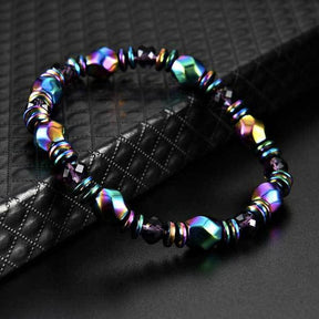 Rainbow Magnetic Hematite Wellness Bracelet - Bracelet - Inner Wisdom Store