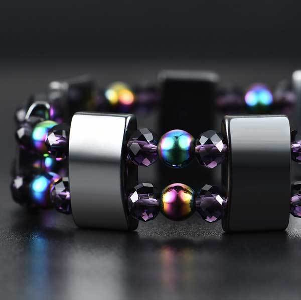 Rainbow Magnetic Hematite Wellness Bracelet - Bracelet - Inner Wisdom Store