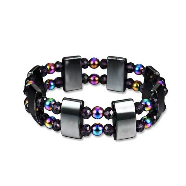 Rainbow Magnetic Hematite Wellness Bracelet - Bracelet - Inner Wisdom Store