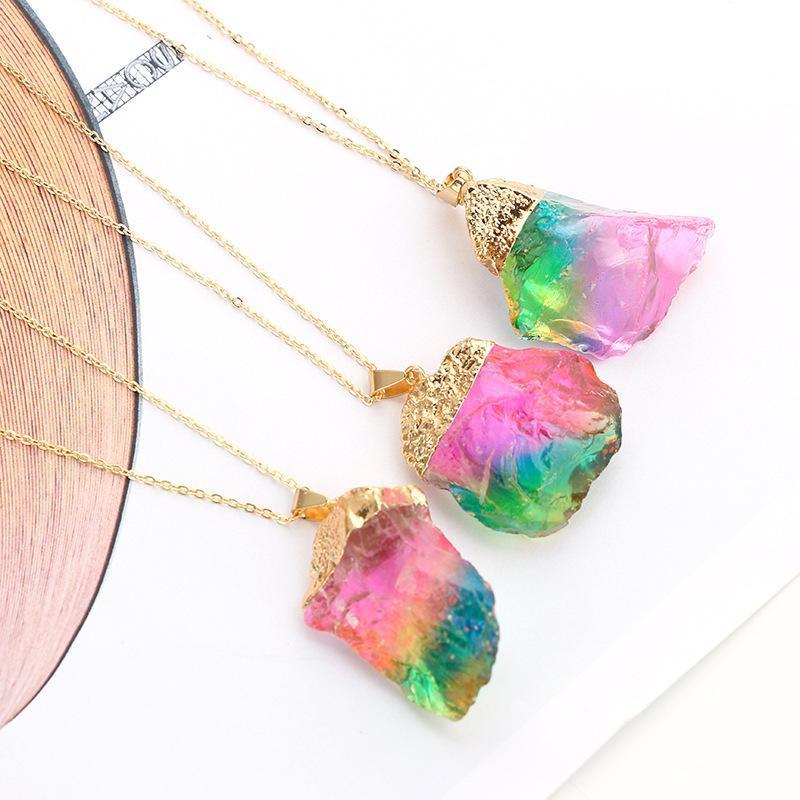 Watermelon Tourmaline Necklace - Necklace - Inner Wisdom Store