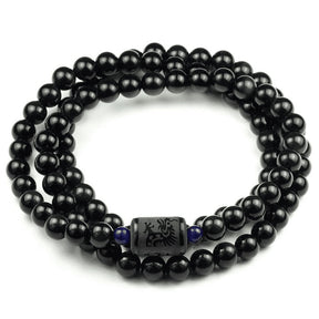 Dragon and Phoenix Obsidian Bracelet Set - For Couples - Inner Wisdom Store