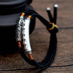 Silver Mani Mantra Double Bracelet - Bracelet - Inner Wisdom Store