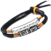 Silver Mani Mantra Double Bracelet - Bracelet - Inner Wisdom Store