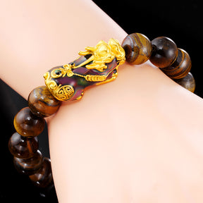 Tiger’s Eye Pixiu Prosperity Bracelet - Bracelet - Inner Wisdom Store