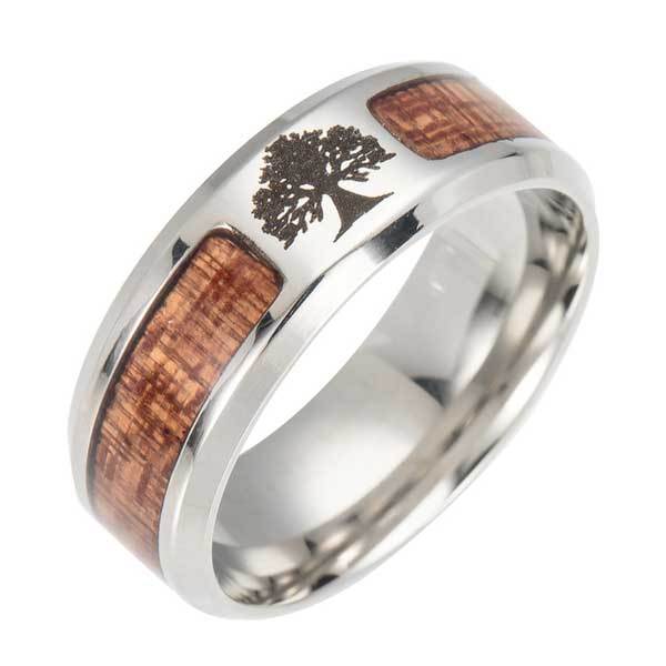Tree of Life Wood Ring - Ring - Inner Wisdom Store