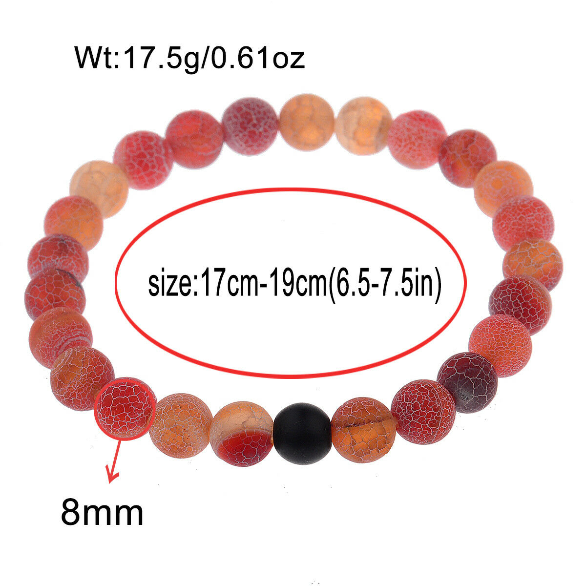 Wind Fossil Agate Beads Bracelet - Bracelet - Inner Wisdom Store